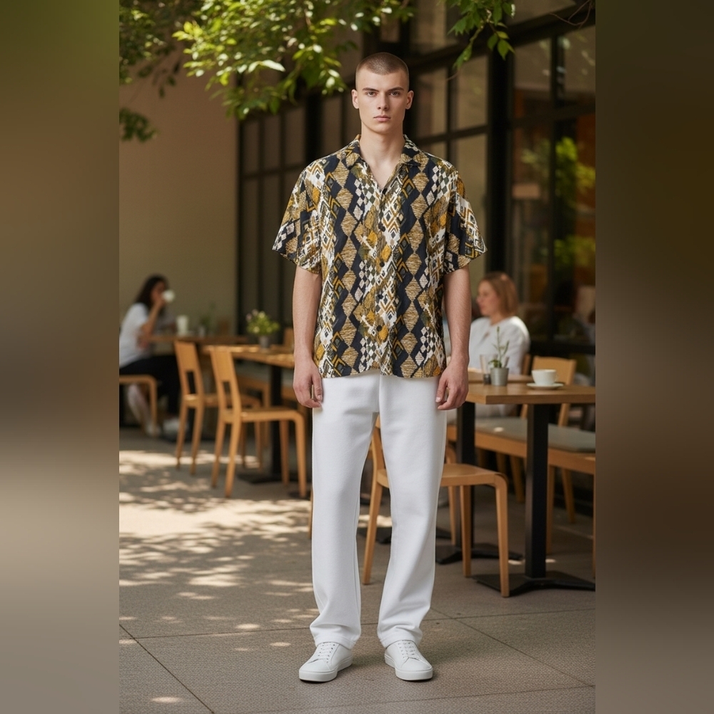 Stacy Adams Men's Size XL Button Up Casual Wear Shirt